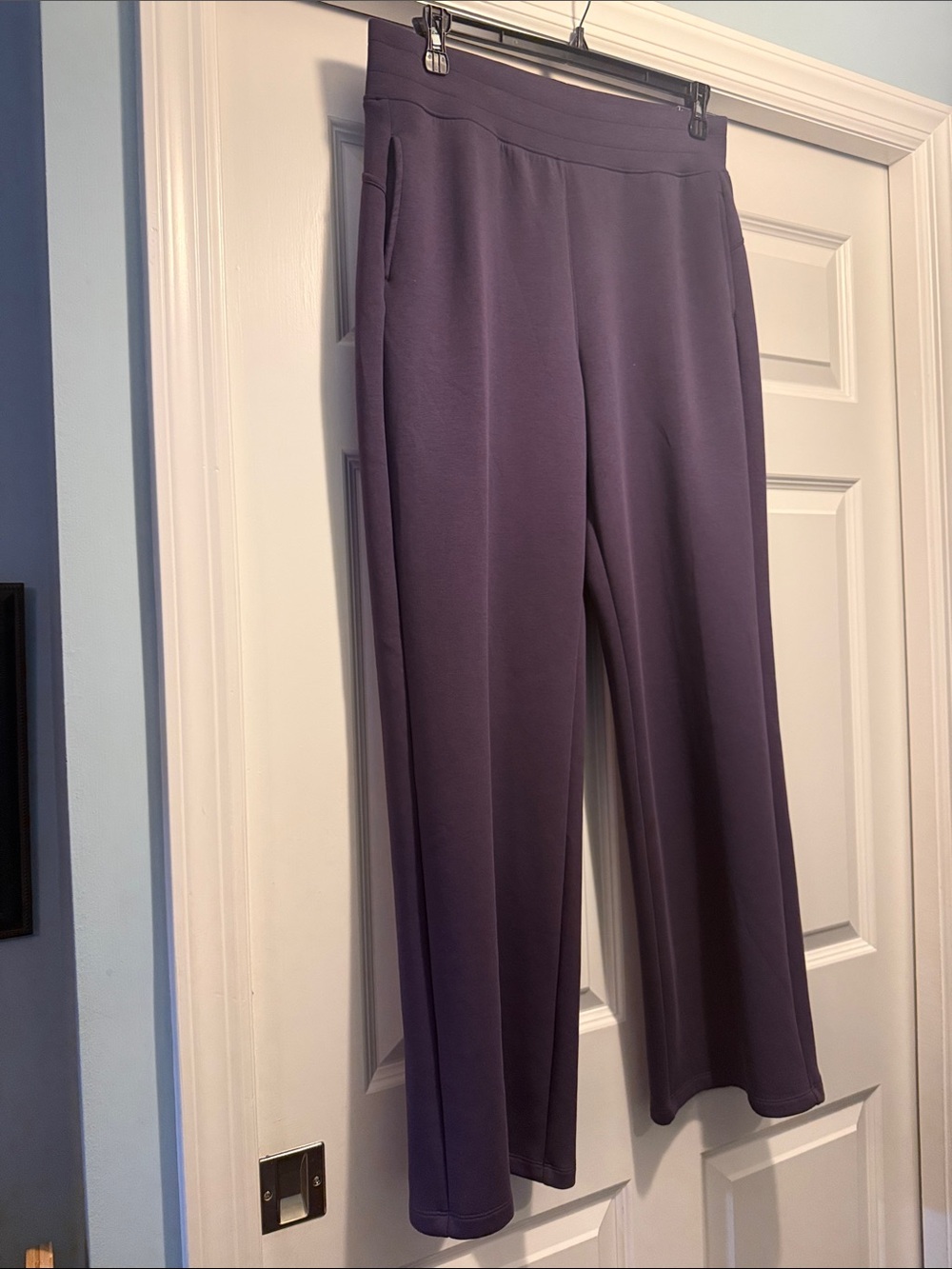 Women's Relaxed Straight-Leg Pants - Purple Tek Gear Size L